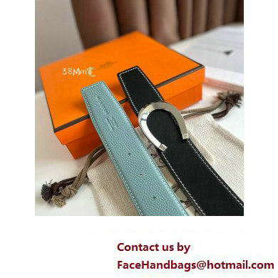 Hermes Luck belt buckle  &  Reversible leather strap 38 mm 09 2023